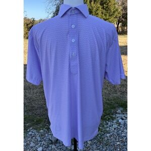 Collars & Co. Mens S Lavender Featherweight Dress Collar Polo Shirt Short Sleeve